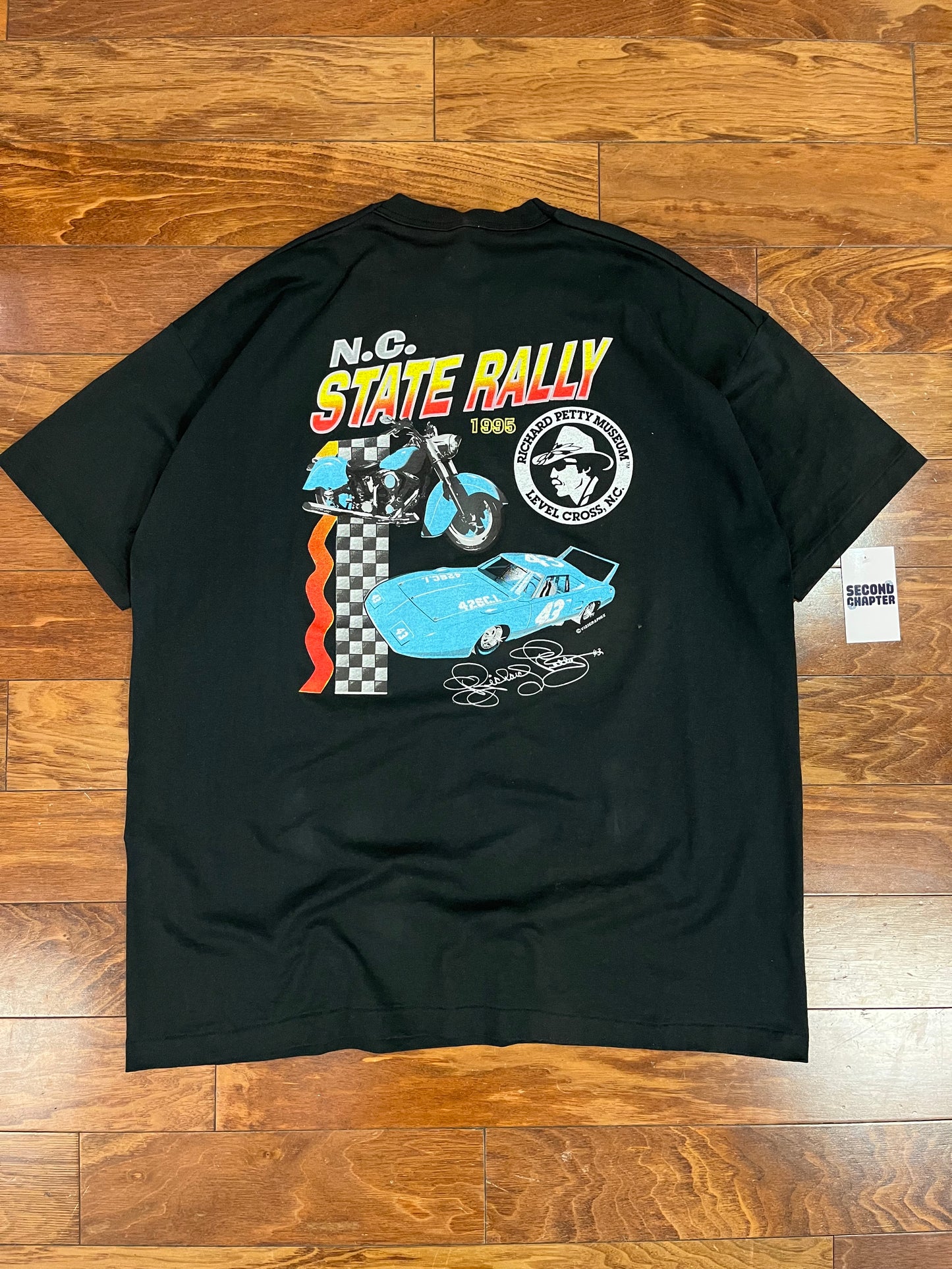 1995 Richard Petty N.C State Rally Nascar Tee (XXL)