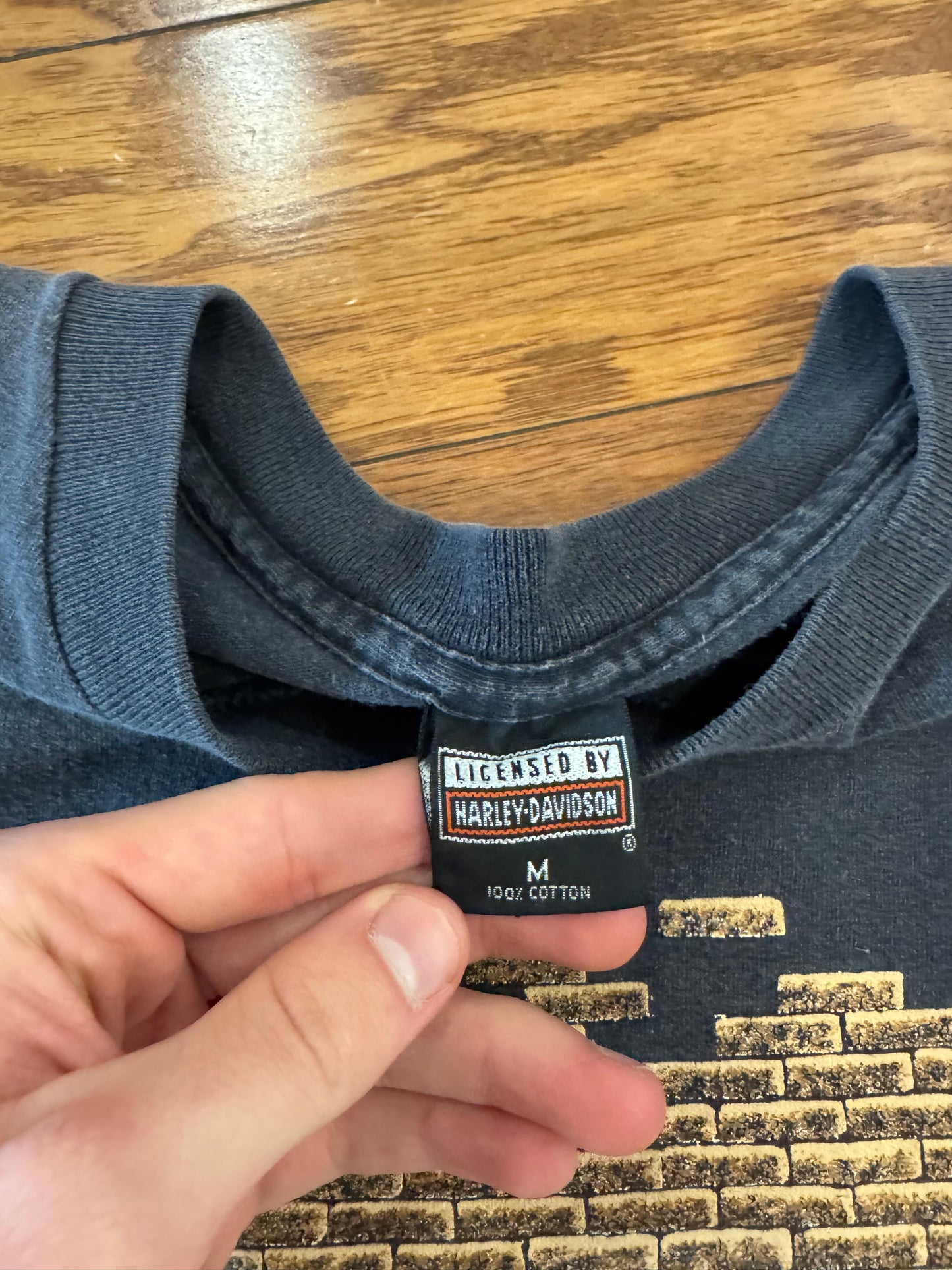 90s Harley Davidson Good Times Graphic Fun Wear Tee (M)