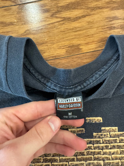 90s Harley Davidson Good Times Graphic Fun Wear Tee (M)
