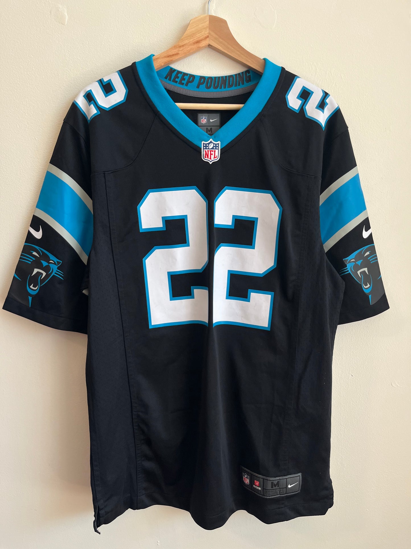 2022 Carolina Panthers Christian Mccaffery Home Nike NFL Jersey (M)