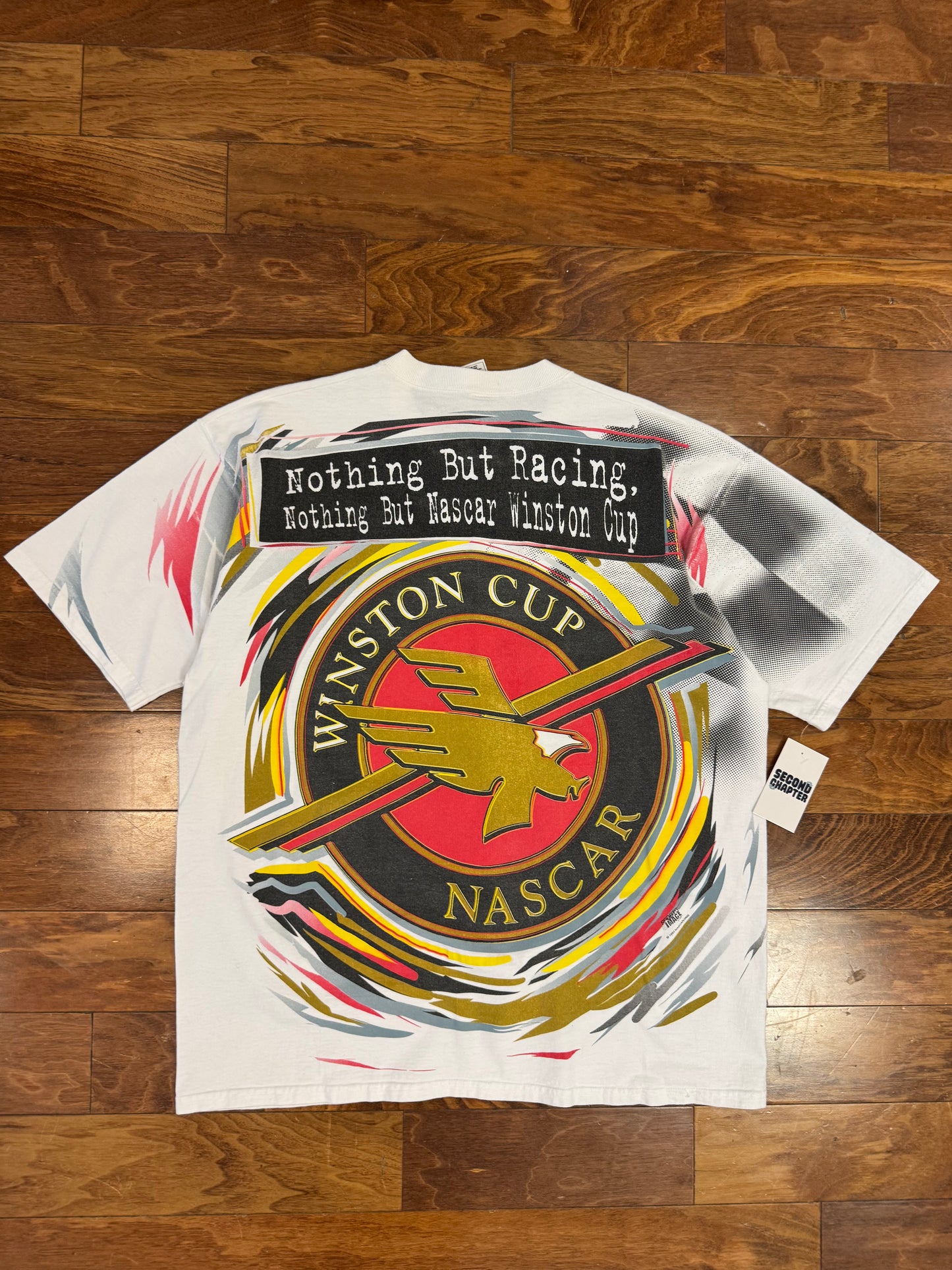 1997 Nascar Winston "Cup Nothing But Racing" AOP Tee (XL)