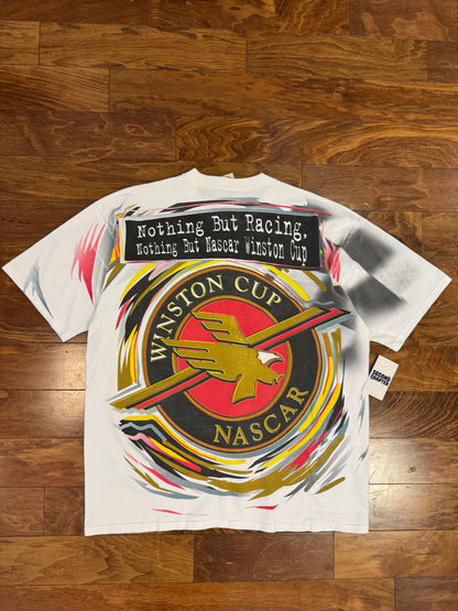 1997 Nascar Winston "Cup Nothing But Racing" AOP Tee (XL)
