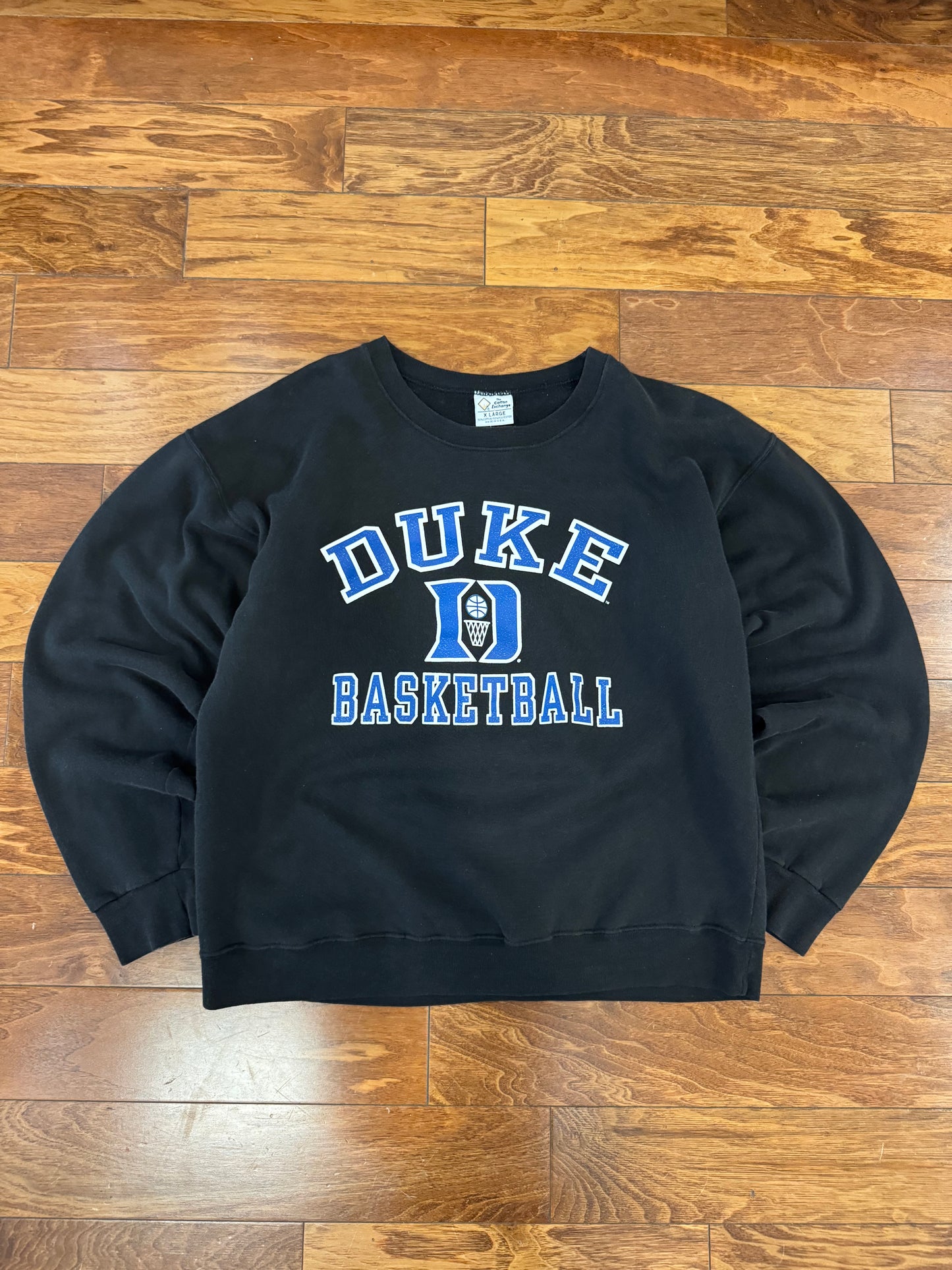 90s Duke University Basketball Spell Out Vintage Crewneck (XL)