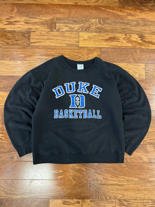 90s Duke University Basketball Spell Out Vintage Crewneck (XL)