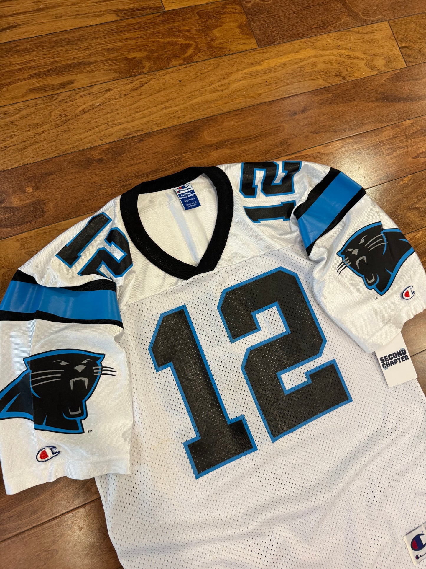 90s Carolina Panthers Kerry Collins Away Champion Jersey (M)