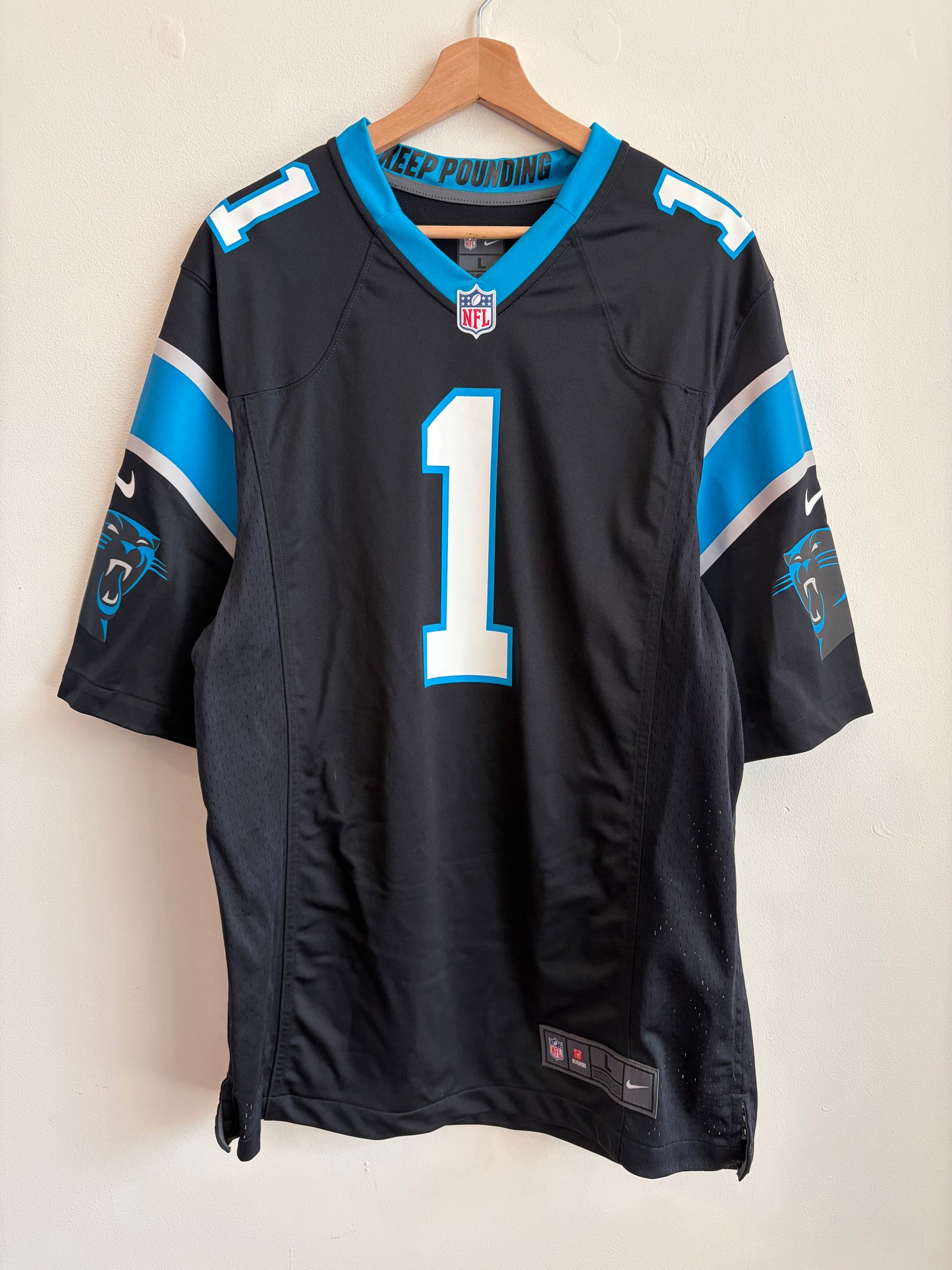 2013 Carolina Panthers Cam Newton Nike Home Jersey (L)