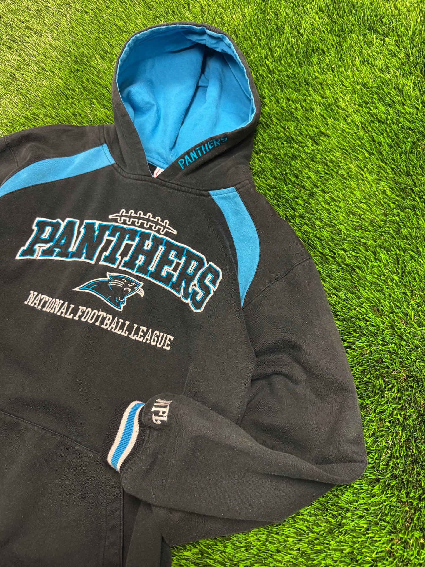 Carolina Panthers NFL Embroidered Hoodie (Youth XL)