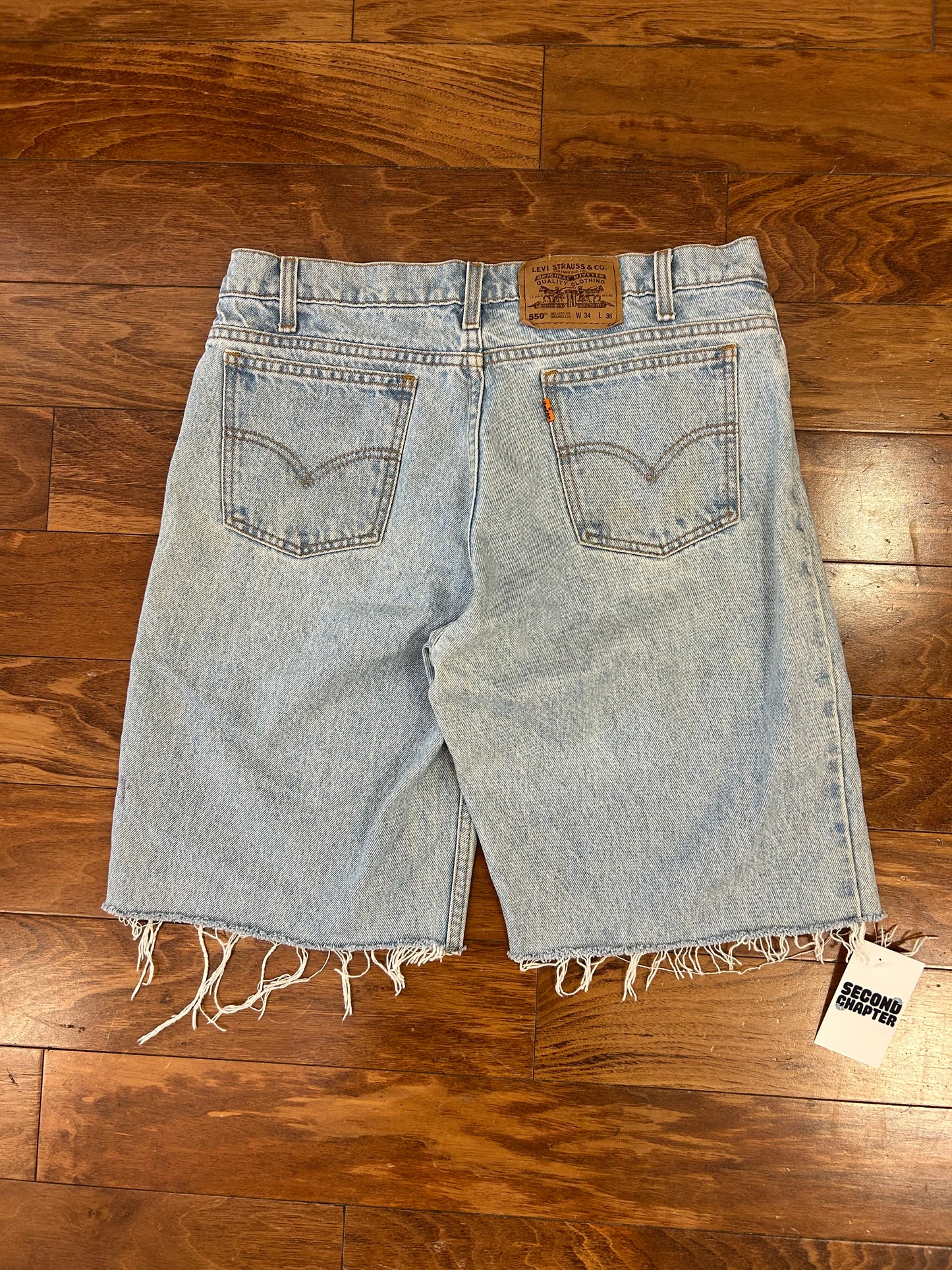 90s Levi's 550 Orange Tab Jean Shorts