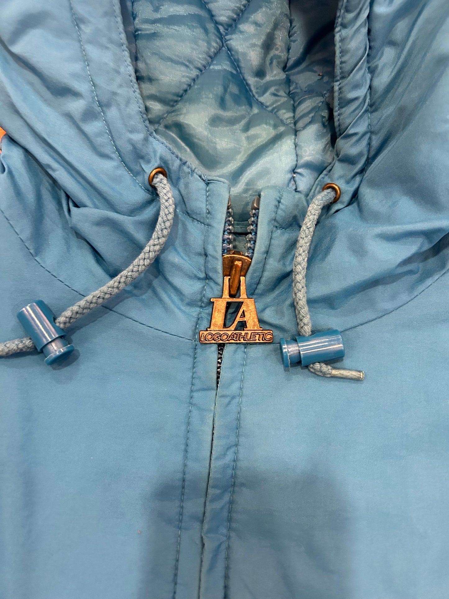 90s Carolina Panthers Logo Athletic Vintage Puffer Jacket (XL)