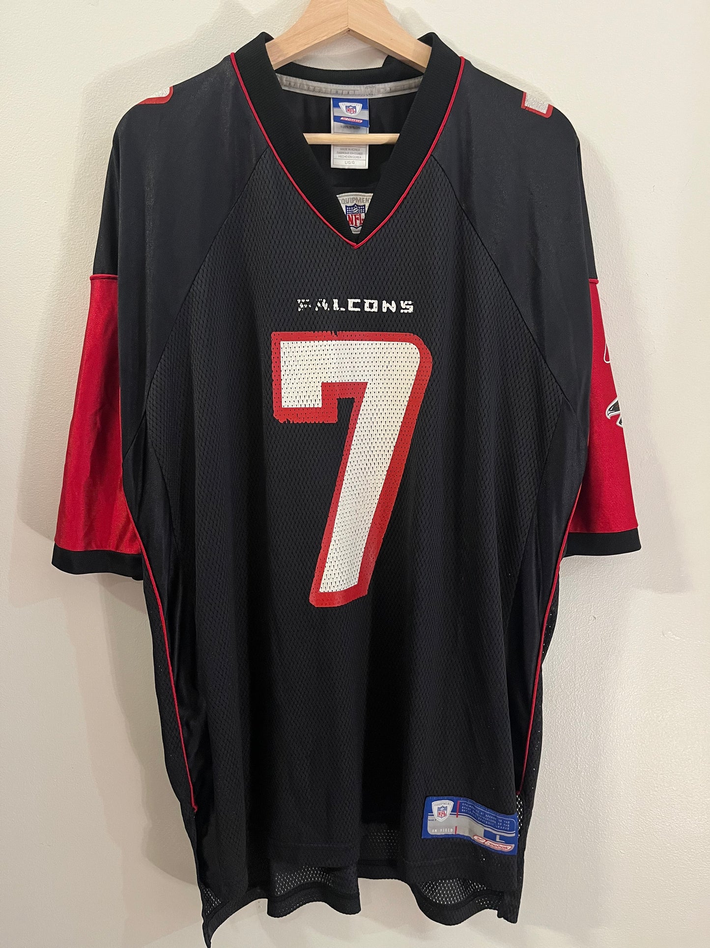 00s Atlanta Falcons Black Mike Vick NFLJersey (L)