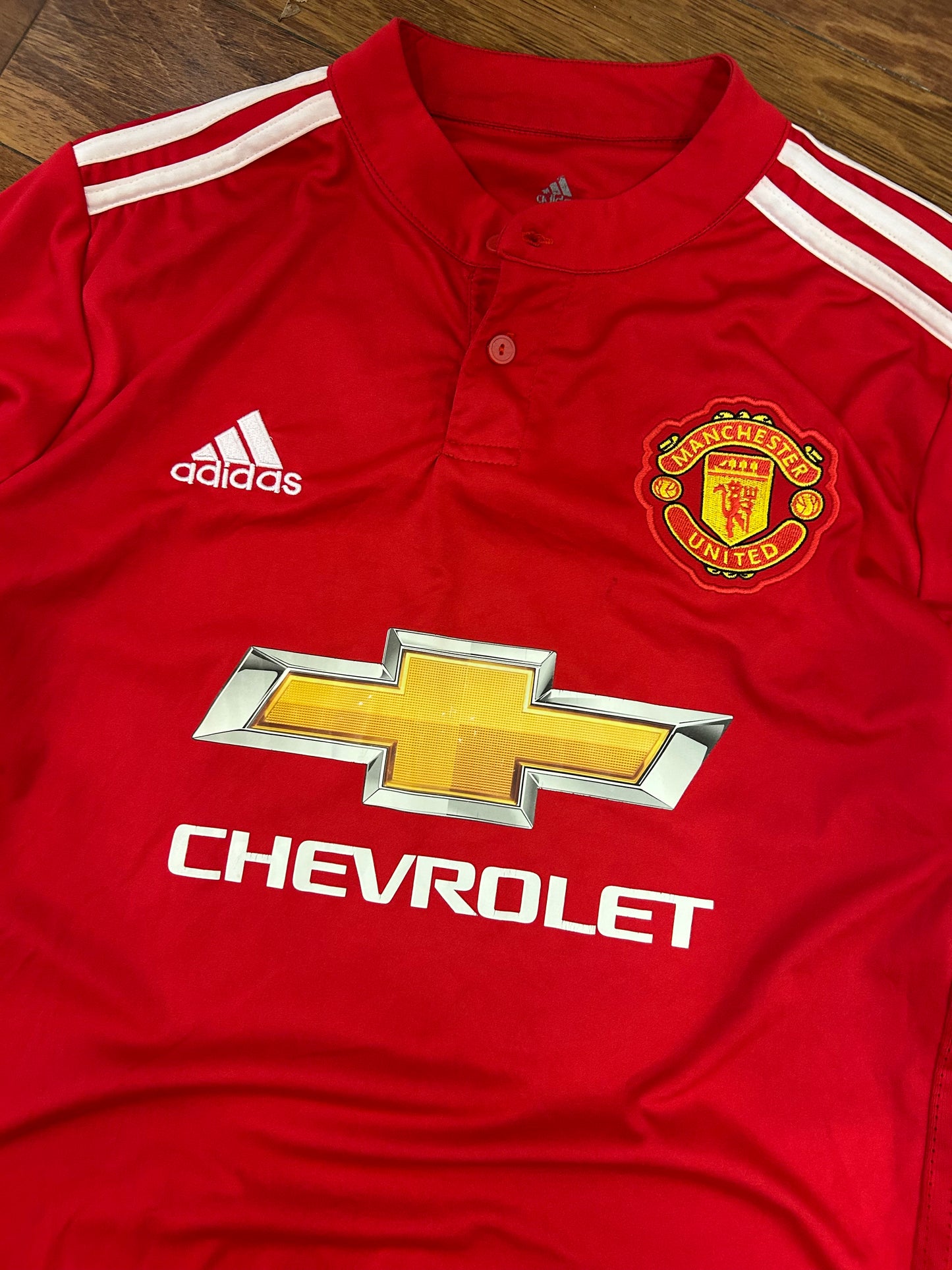 Manchester United Pogba Adidas Home Soccer Jersey 2017 Kit (M)