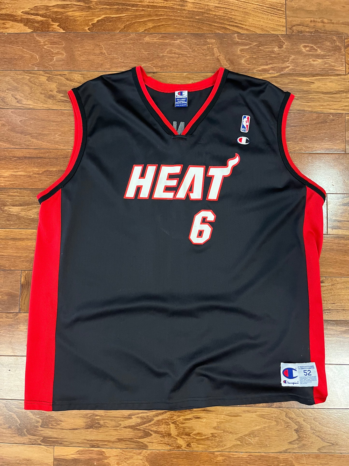 00s Miami Heat Eddie Jones #6 NBA Jersey (XXL)