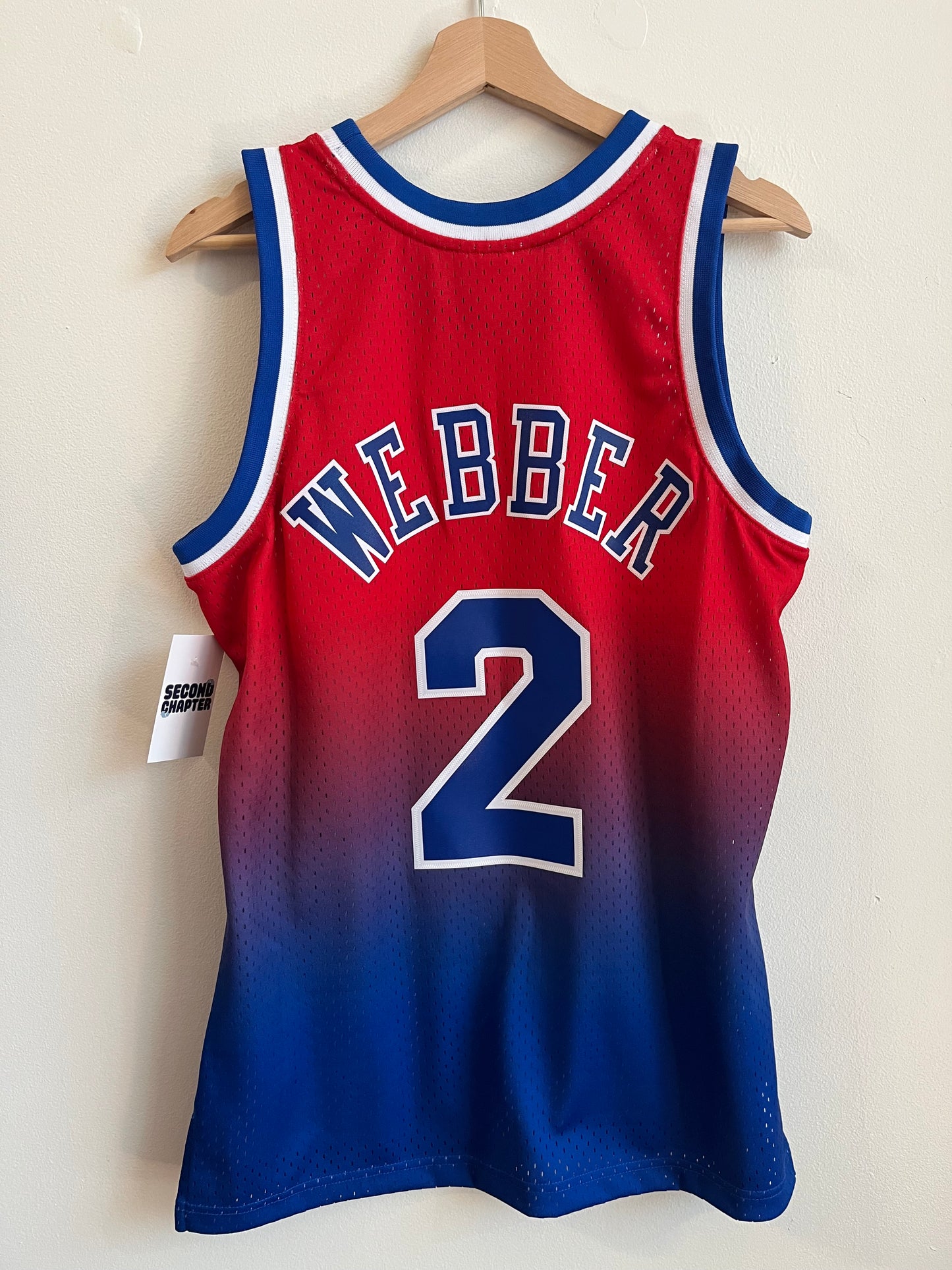 Washington Bullets Chris Webber Mitchell & Ness NBA Jersey (M)