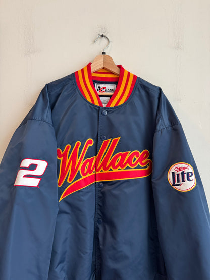 90s Rusty Wallace Chase Authentic Vintage Nascar Satin Jacket (XXL)