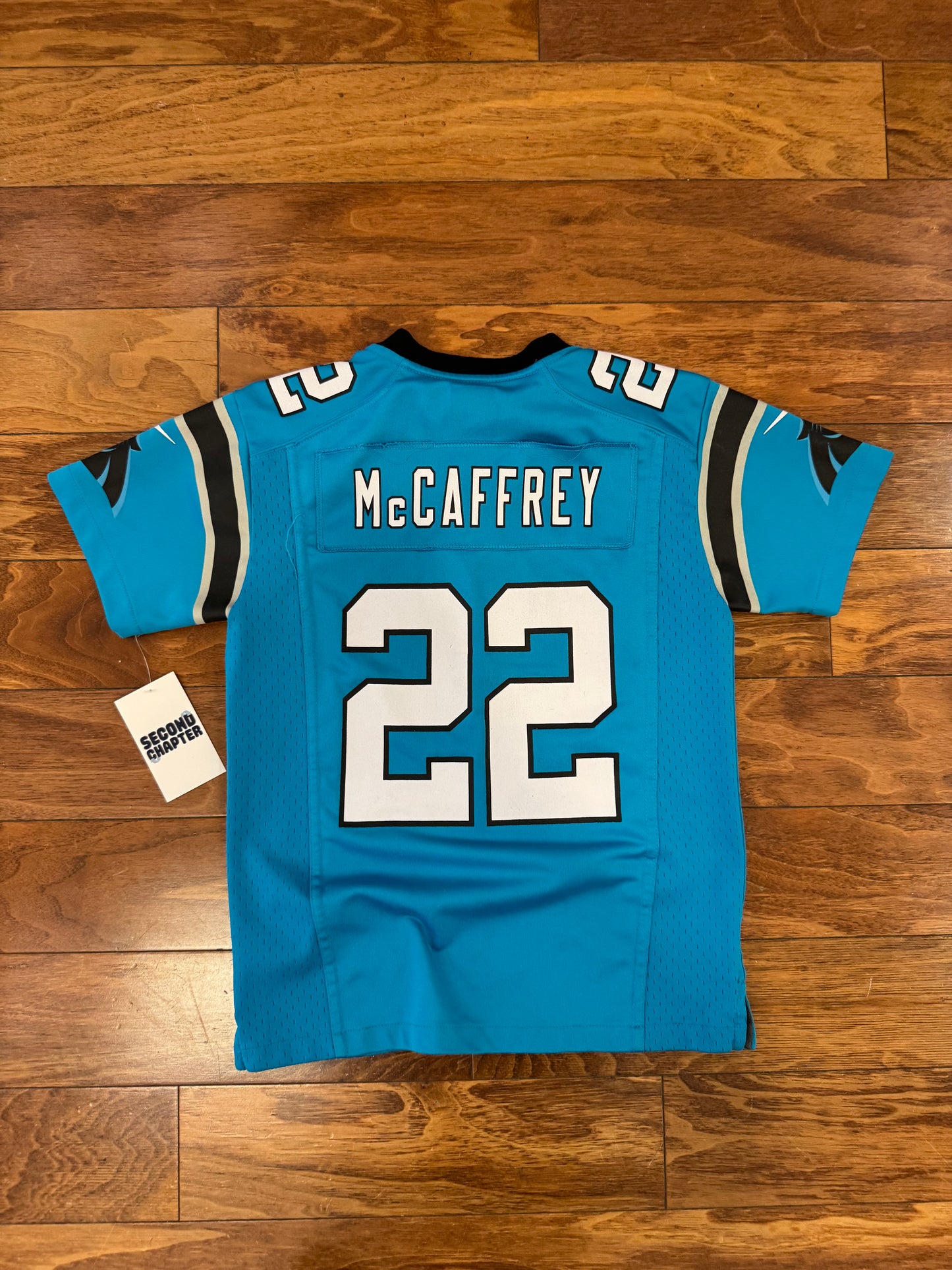 2020 Carolina Panthers Christian McCaffery Blue Jersey (Youth S)