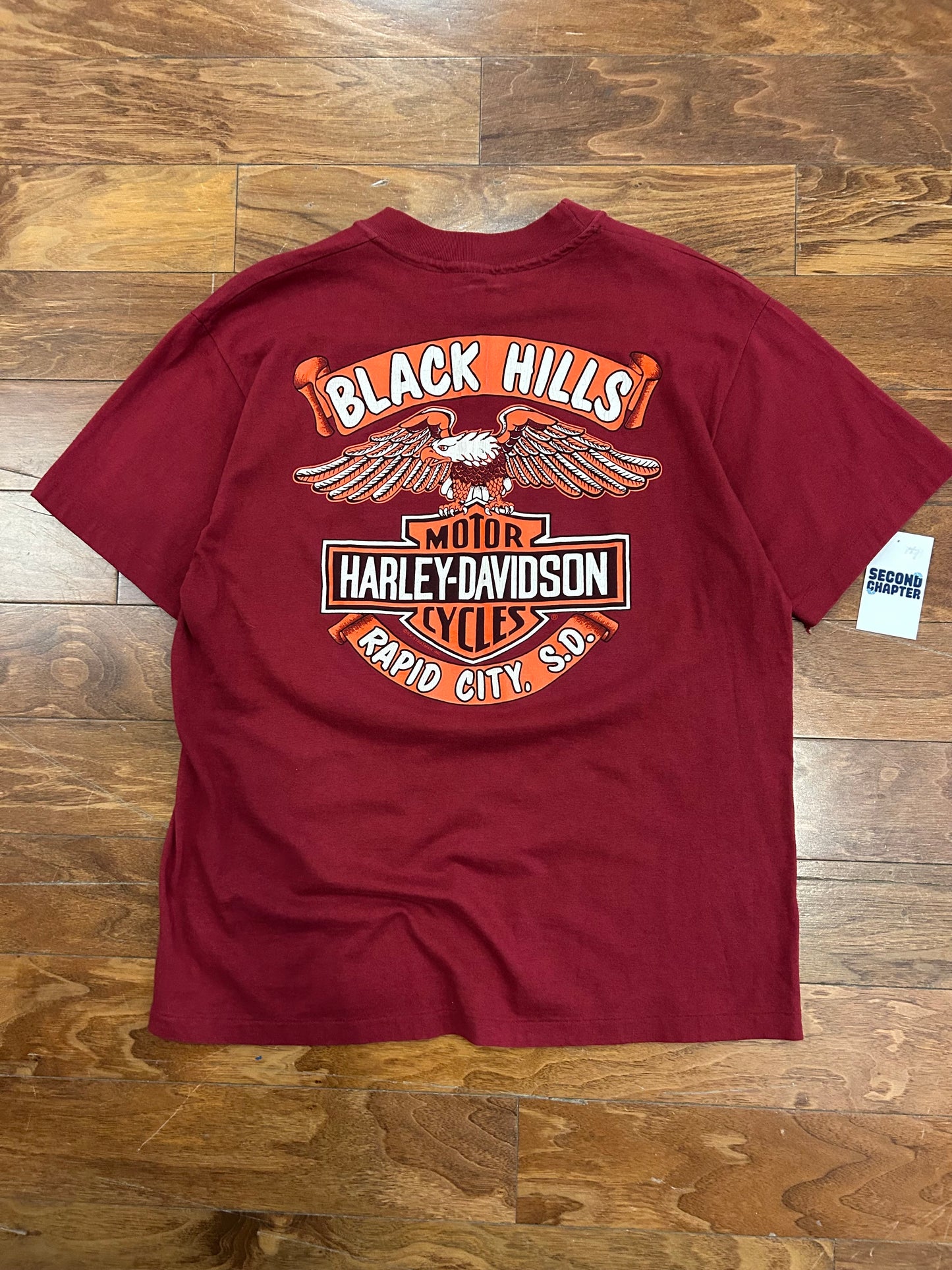 90s Harley Davidson Black Hills Rally Vintage Tee (L)
