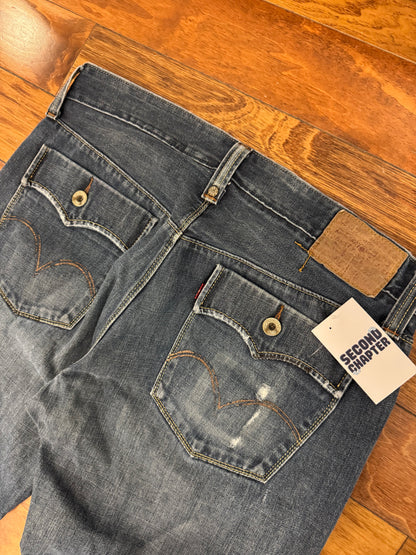 2007 Levi's Slim Straight Dark Wash Jeans (36 x 34)