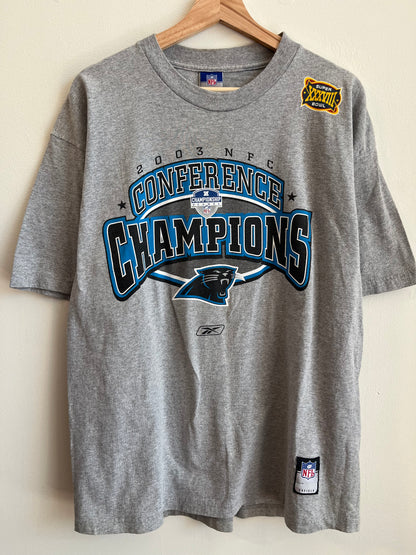 2003 Carolina Panthers Conference Champions Tee (L)