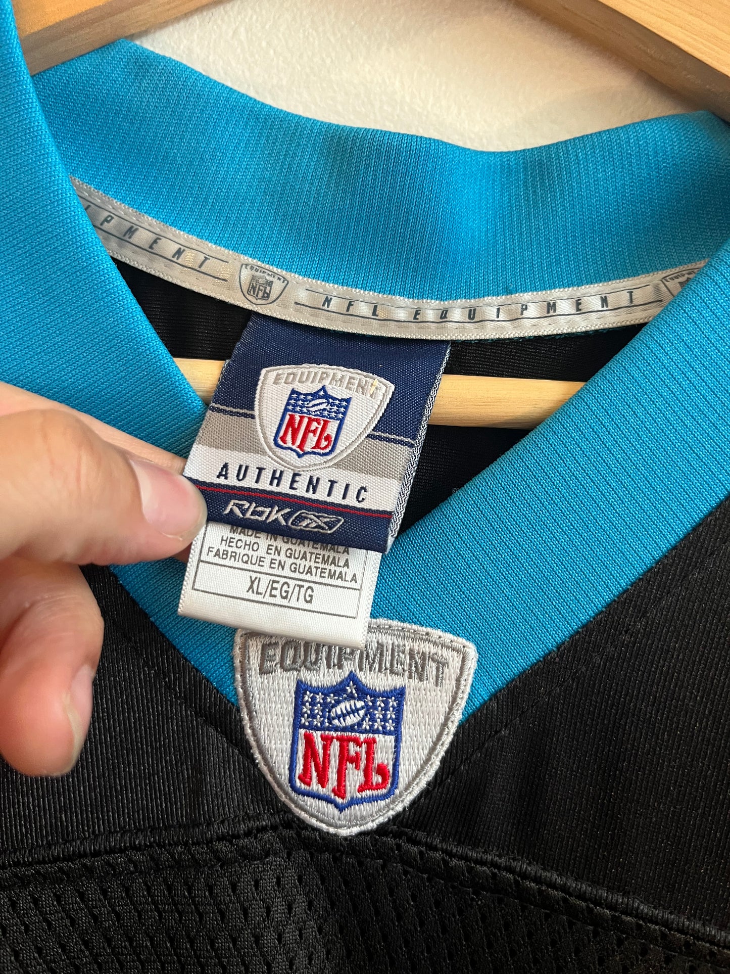 00s Carolina Panthers Steve Smith Reebok Home Jersey (XL)