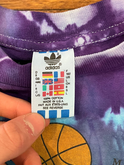 1994 Charlotte Final Four Adidas Tie Dye Cut Off Tank Top Tee (L)