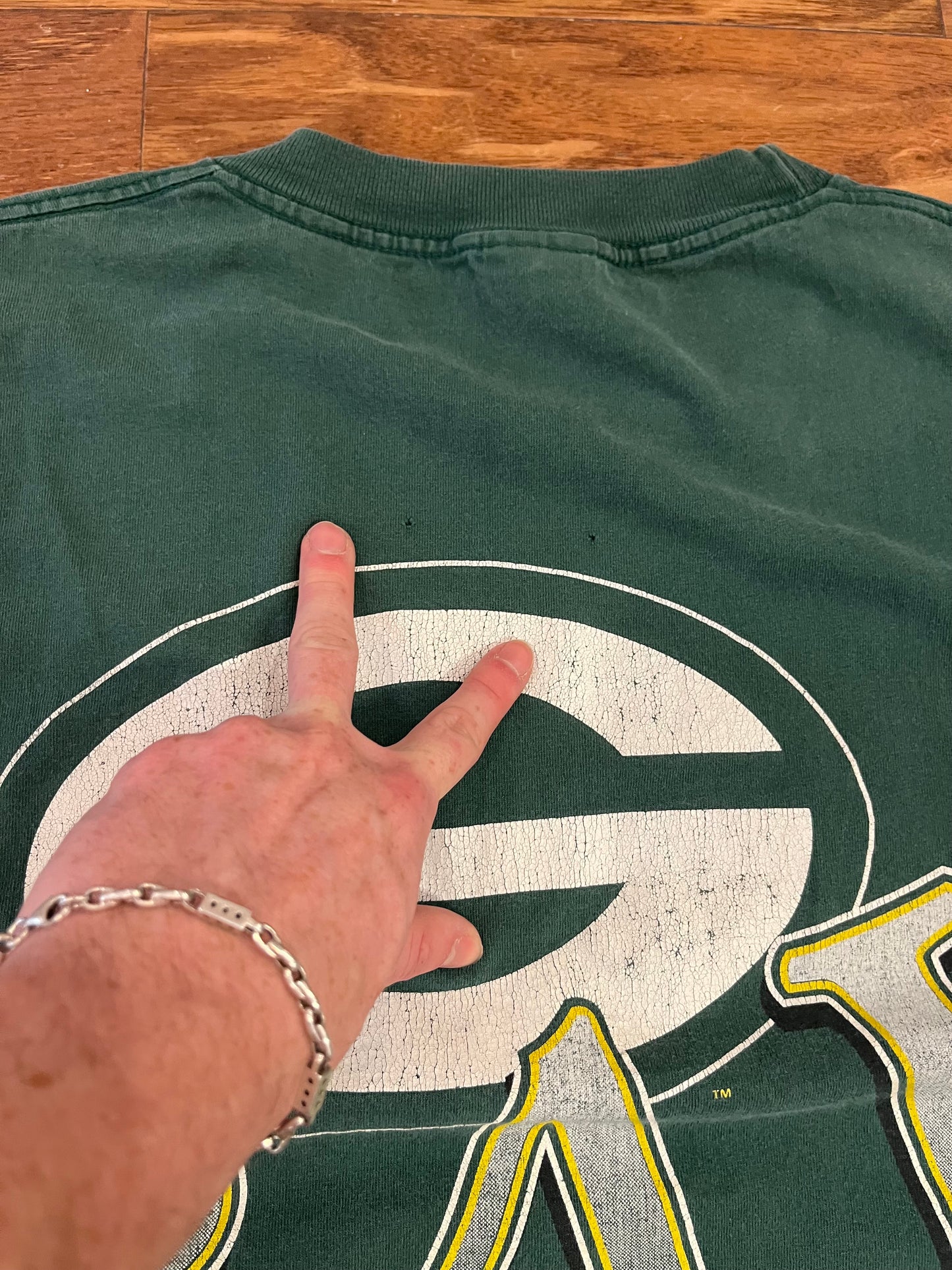 90s Green Bay Packers Double Sided Tee (XL)