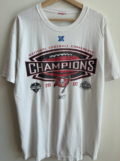 2002 Tampa Bay Buccaneers NFC Champions Tee (L)