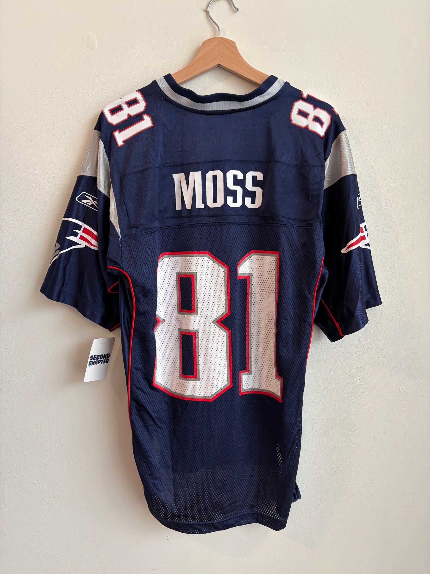 00s New England Patriots Randy Moss Reebok Jersey (S)