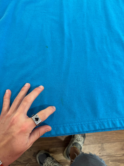 00s Carolina Panthers Electric Blue Cat Scratch Crewneck (XL)