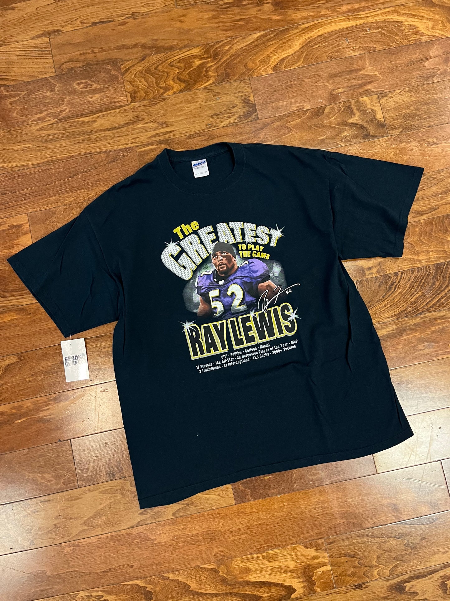 00s Baltimore Ravens Ray Lewis "Greatest" Tee (XL)