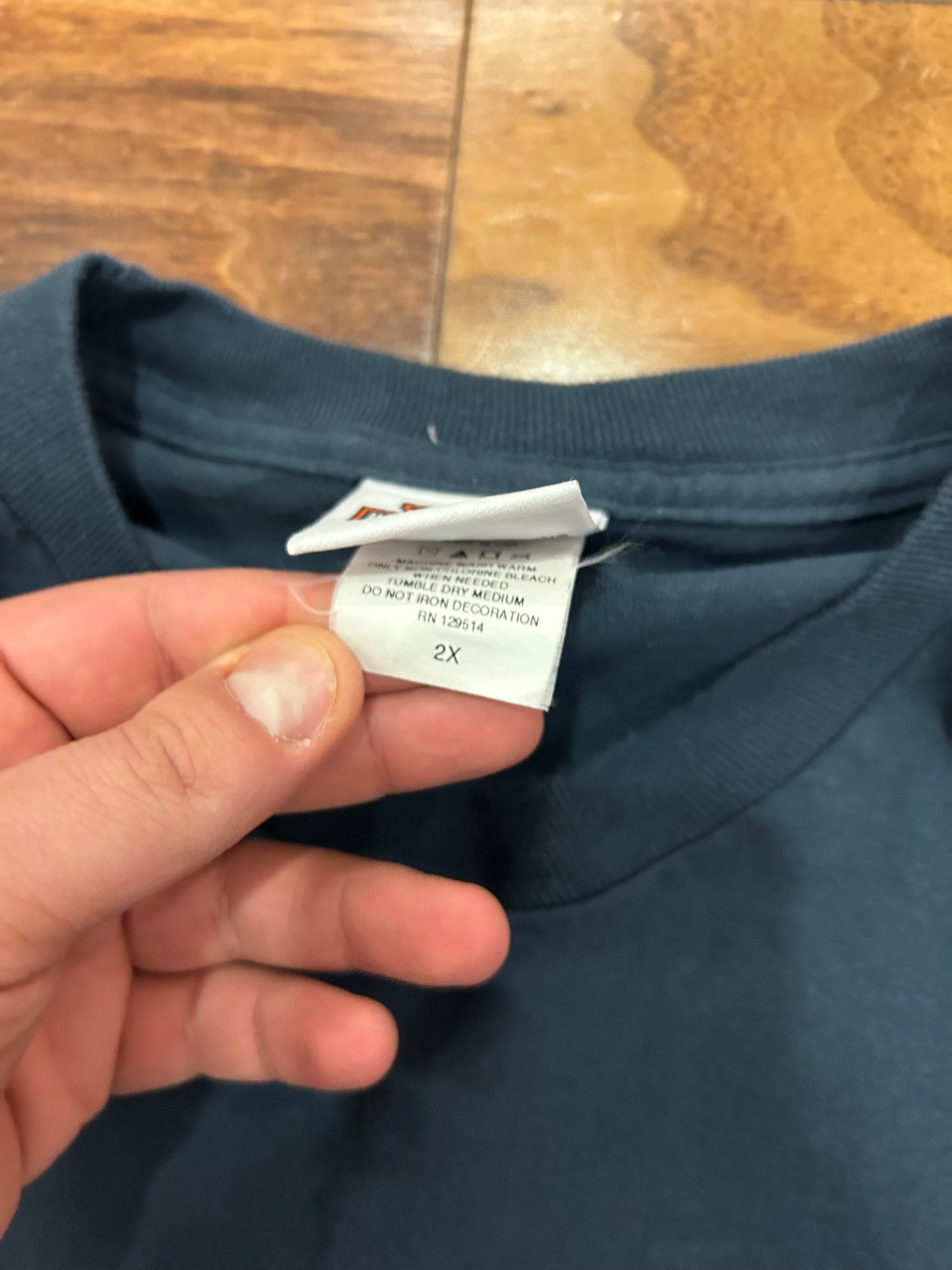 2012 Harley Davidson Sturgis Mount Rushmore Blue Pocket Tee (XXL)