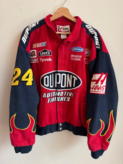 00s Nascar Jeff Gordon Dupont Flames Chase Authentics Jacket (M)