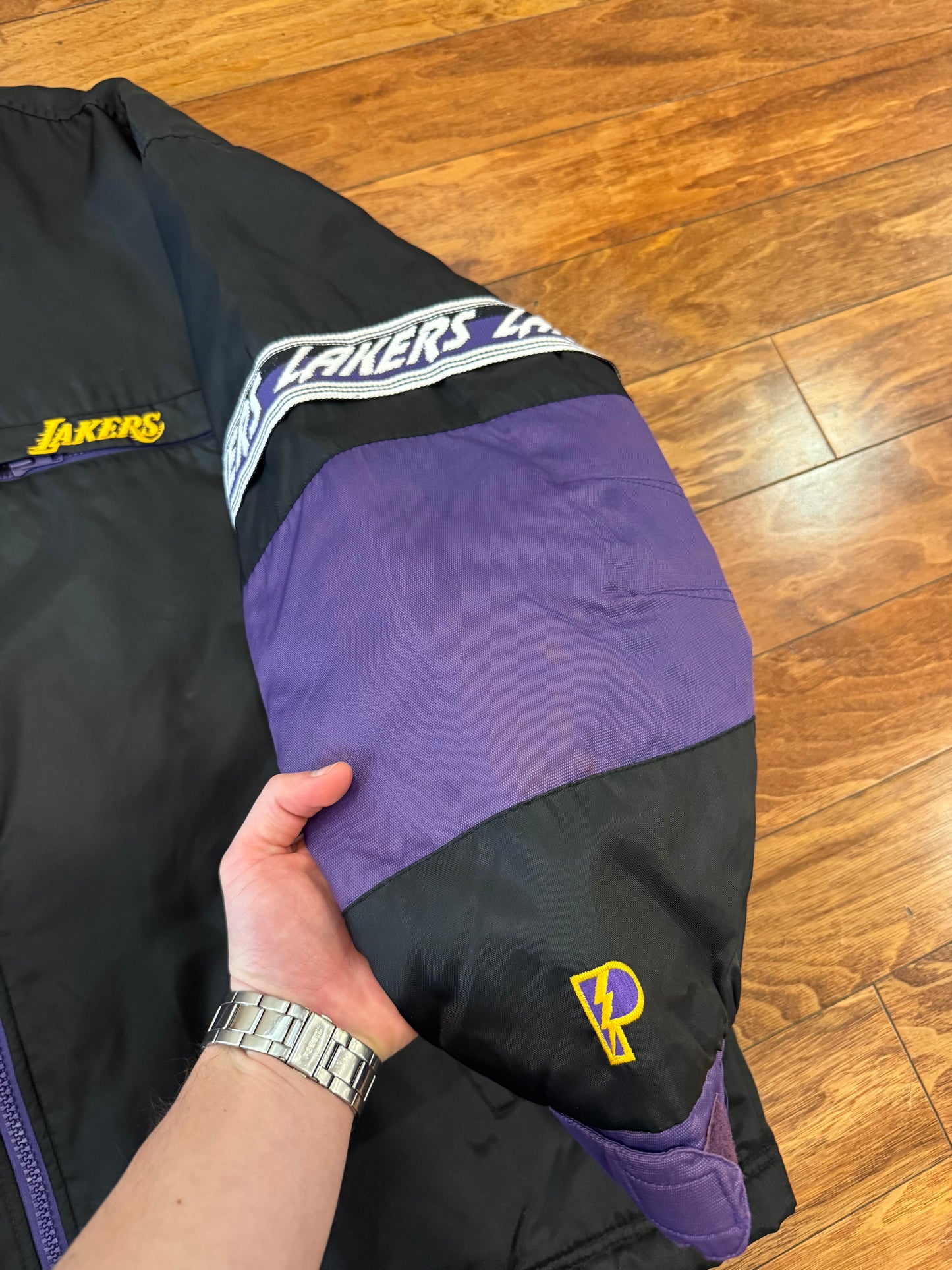 90s Los Angeles Lakers Vintage Pro Player Jacket (XL)