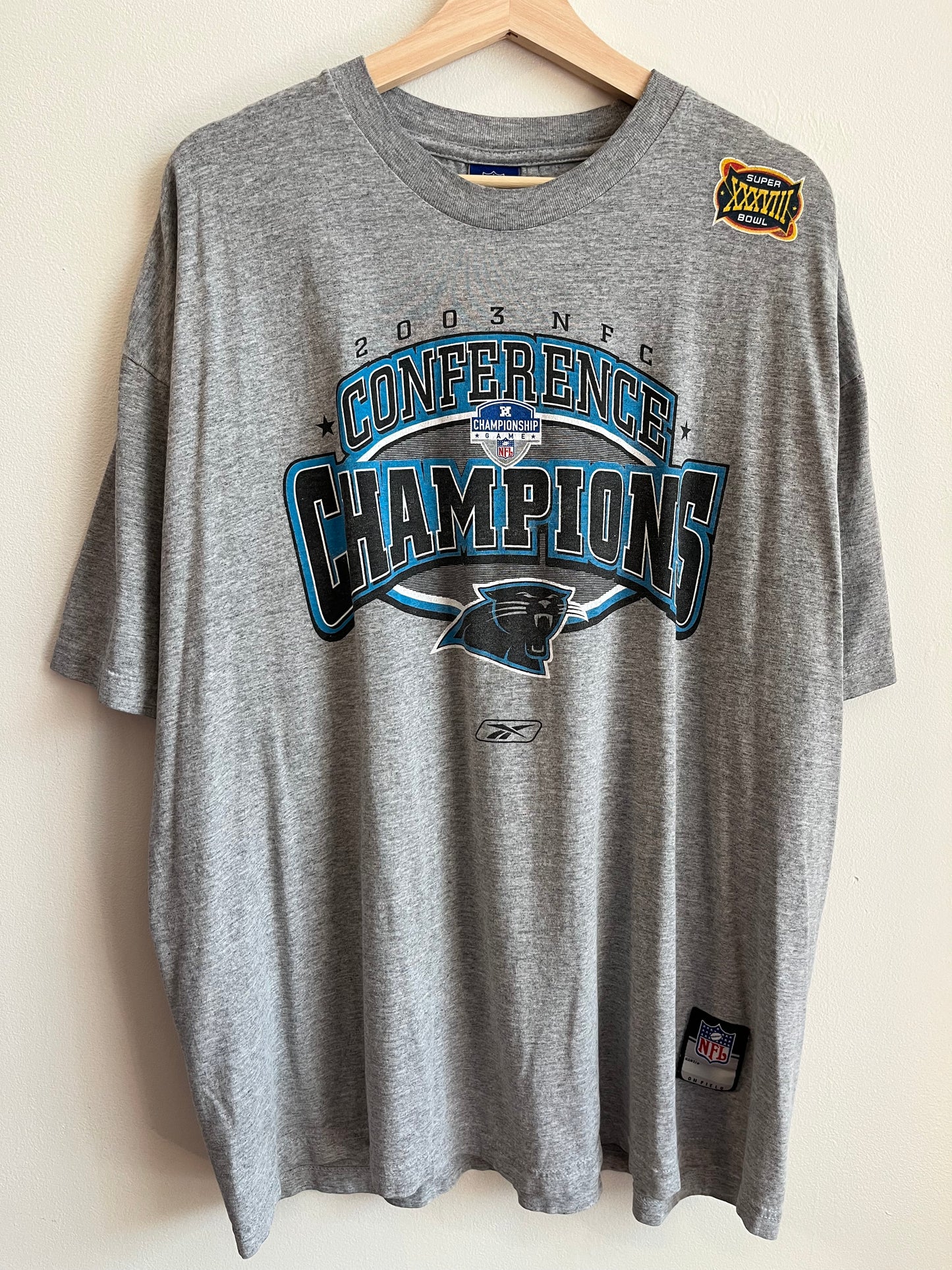 2003 Carolina Panthers NFC Conference Champions Tee (XL)