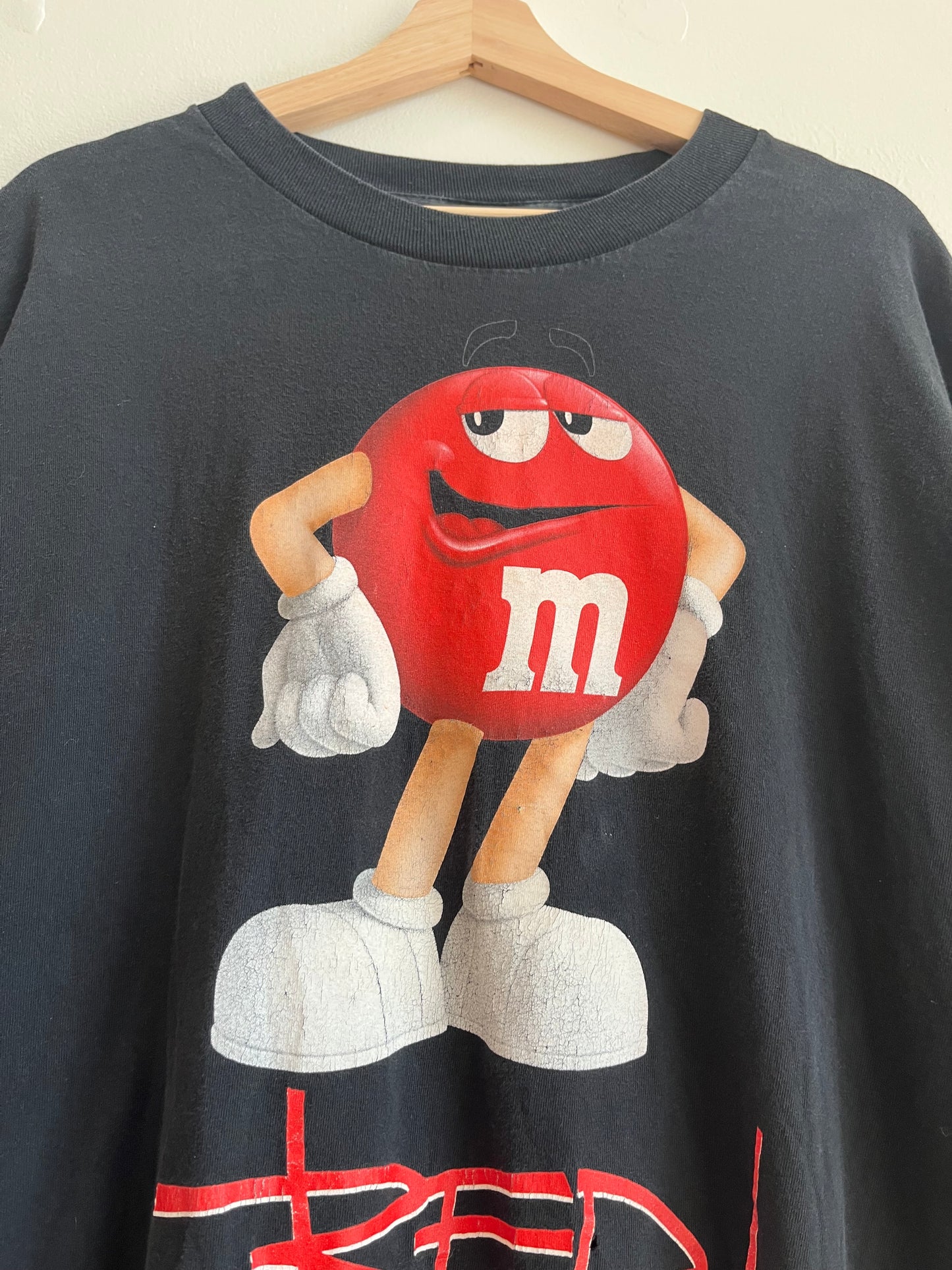 2011 M&M Red Graphic Distressed Tee (XL)