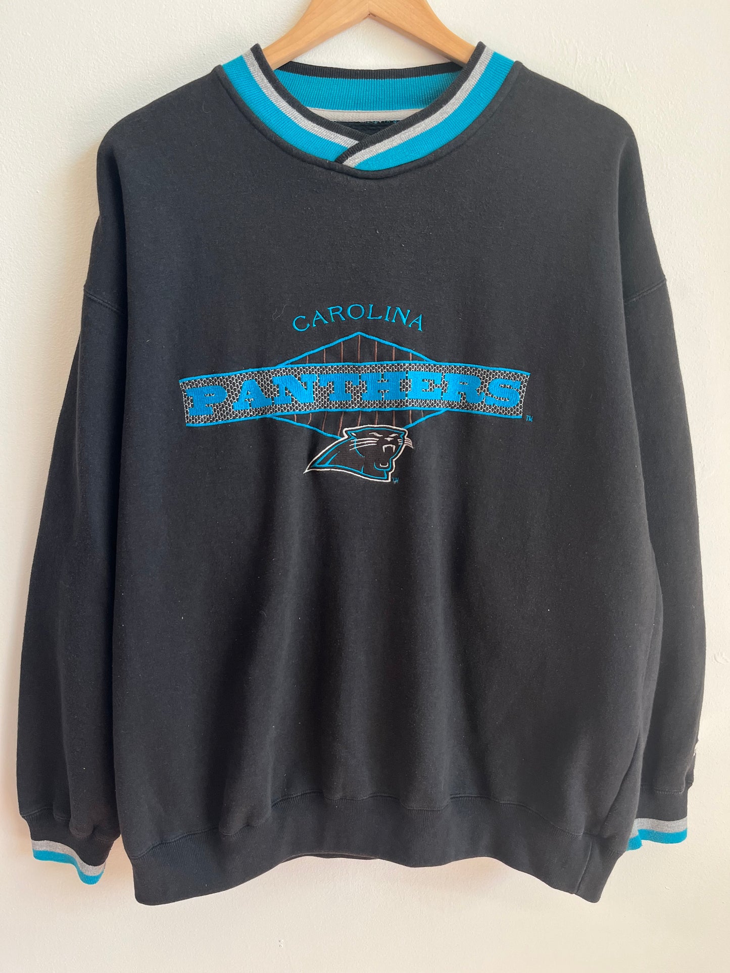 90s Carolina Panthers Vintage Starter Embroidered Crewneck (XL)