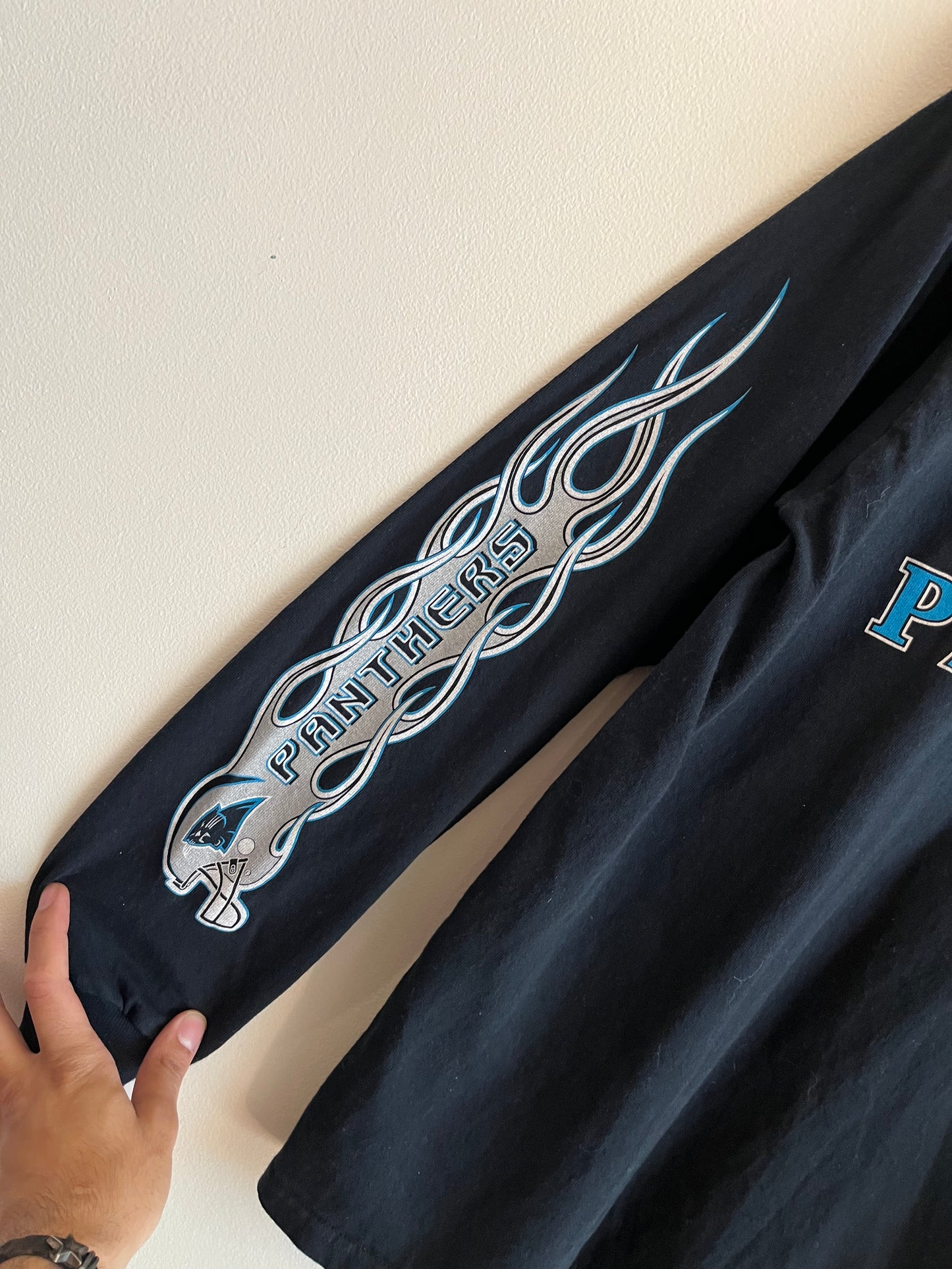 00s Carolina Panthers Flames Long Sleeve Shirt (M)
