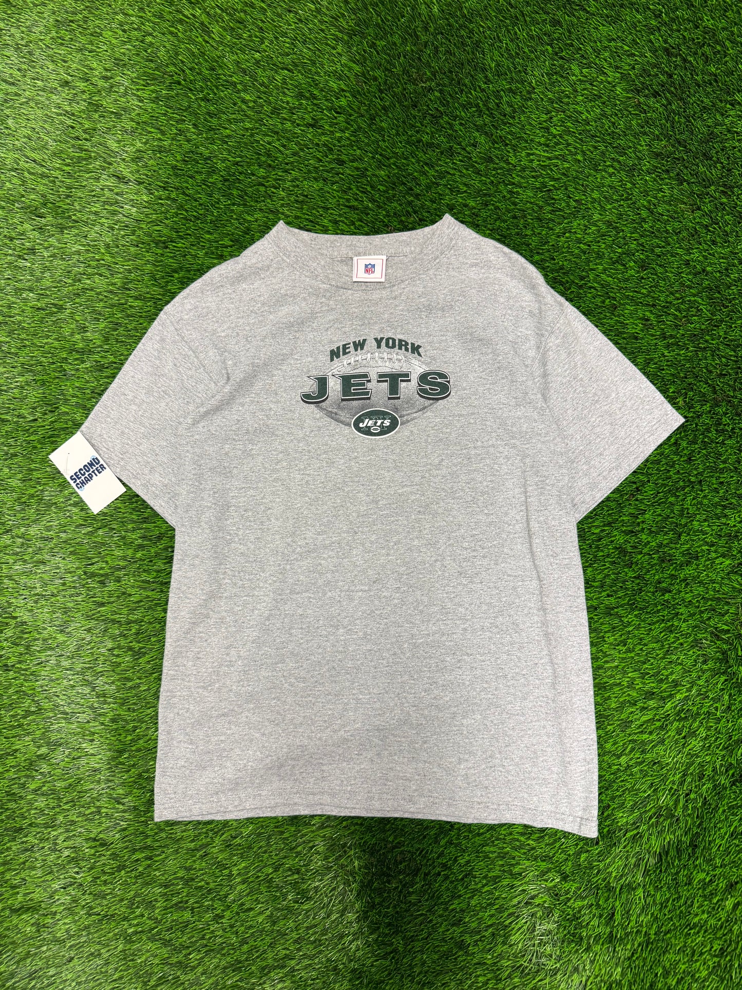 00s NY Jets Grey Essentials Tee (L)