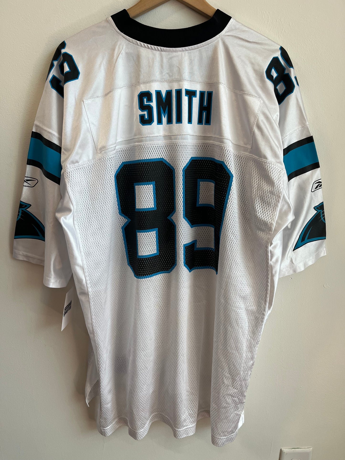 00s Carolina Panthers Steve Smith Away Reebok Jersey (XXL)