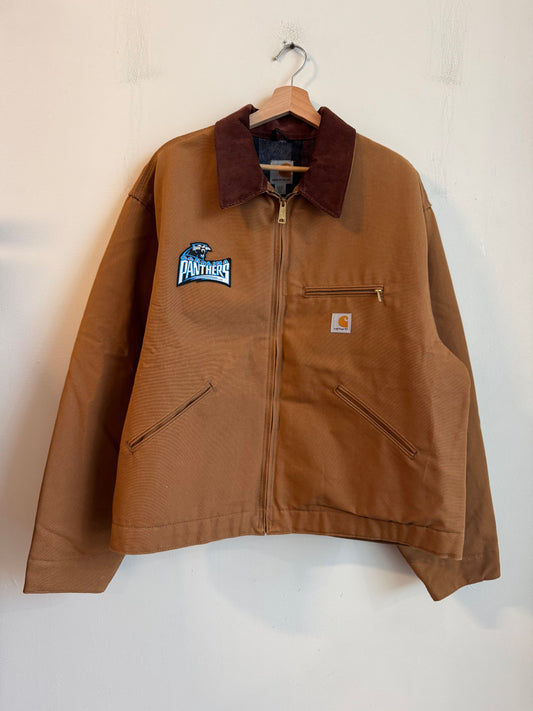 2017 Carhartt Carolina Panthers Detriot Patched Jacket (XXL)
