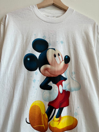 00s Mickey Mouse Deadstock White Disney Tee (M)