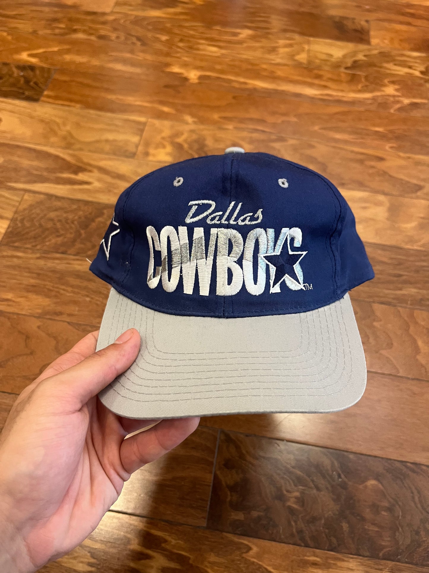 90s Dallas Cowboys #1 Apparel NFL Football Hat (OS)