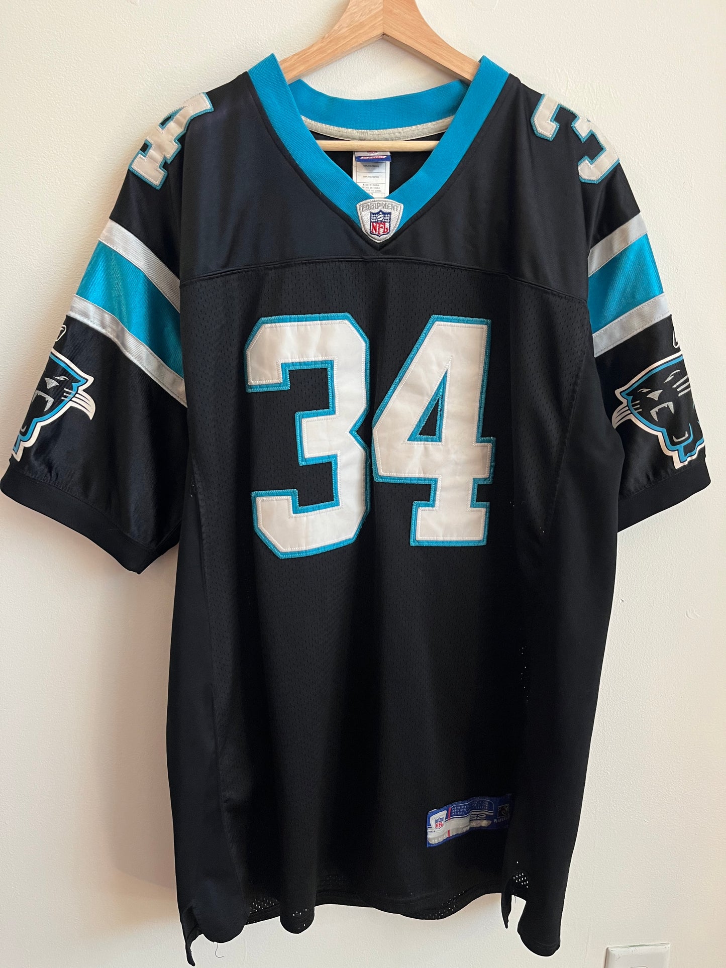 00s Carolina Panthers Reebok Stitched DeAngelo Williams Jersey (XL)