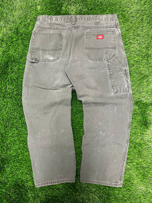00s Dickies Olive Carpenter Workwear Pants (38 x 30)