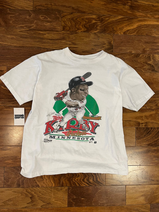 1990 Kirby Puckett Twins Big Head Tee (XL)