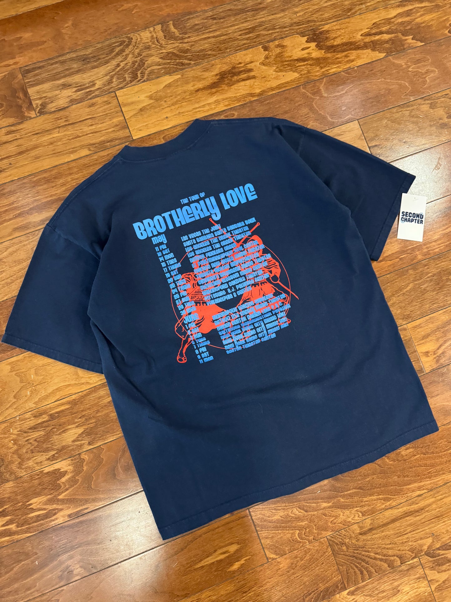 2001 Oasis & Black Crowes Band Music Tour Tee (L)