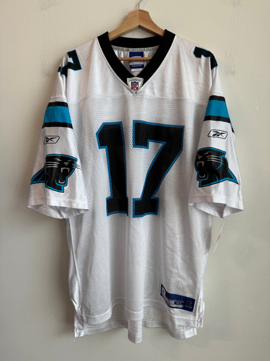 00s Carolina Panthers Jake Delhomme Reebok Away Jersey (XL)