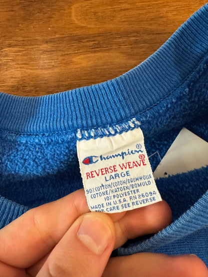 90s Champion Blue Reverse Weave Vintage Crewneck (L)
