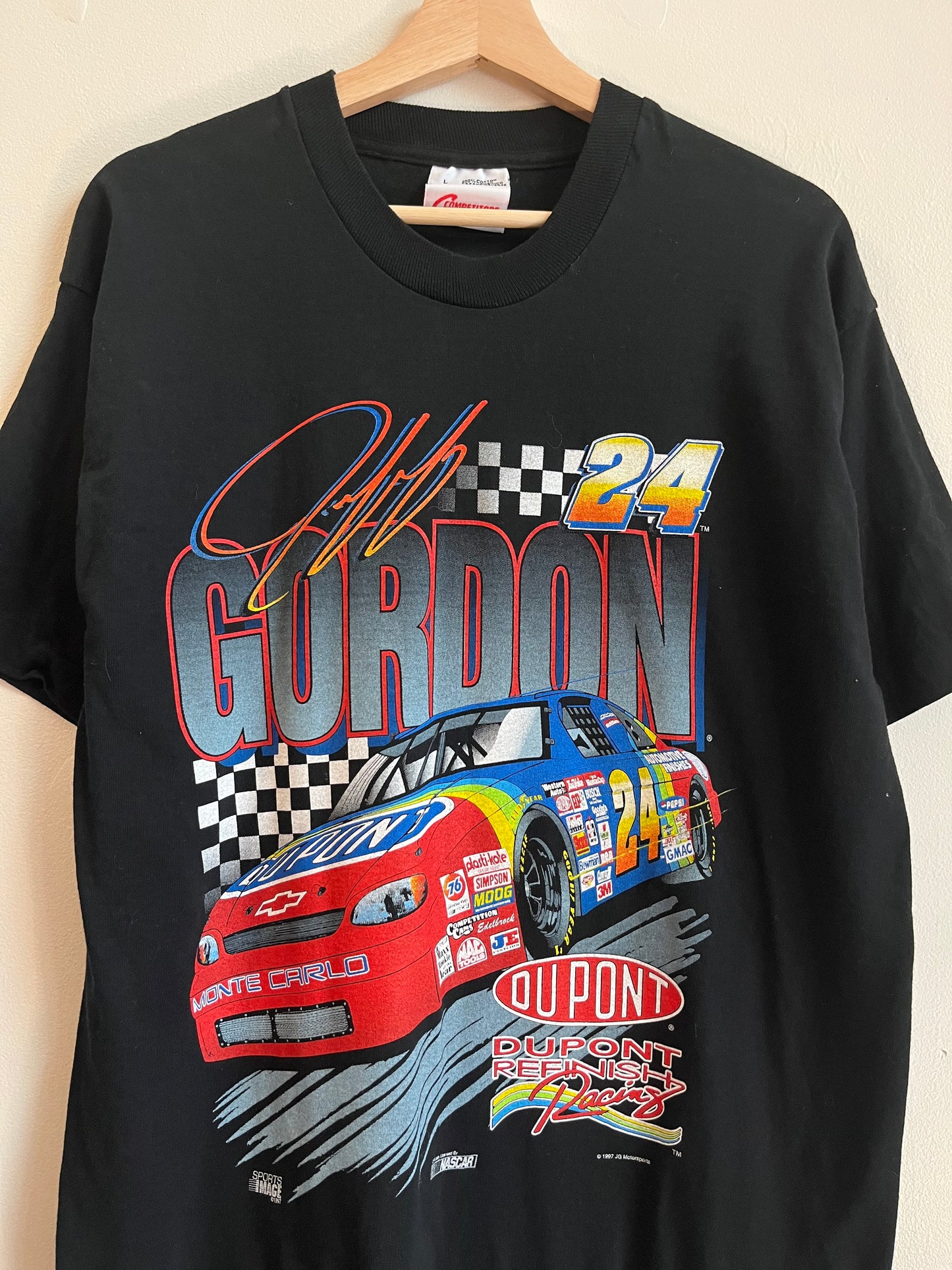 1997 Nascar Jeff Gordon Dupont Graphic Tee (L)