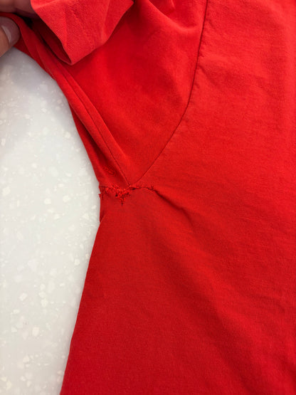 90s Winston Cigarettes Cropped Red Tee (L)