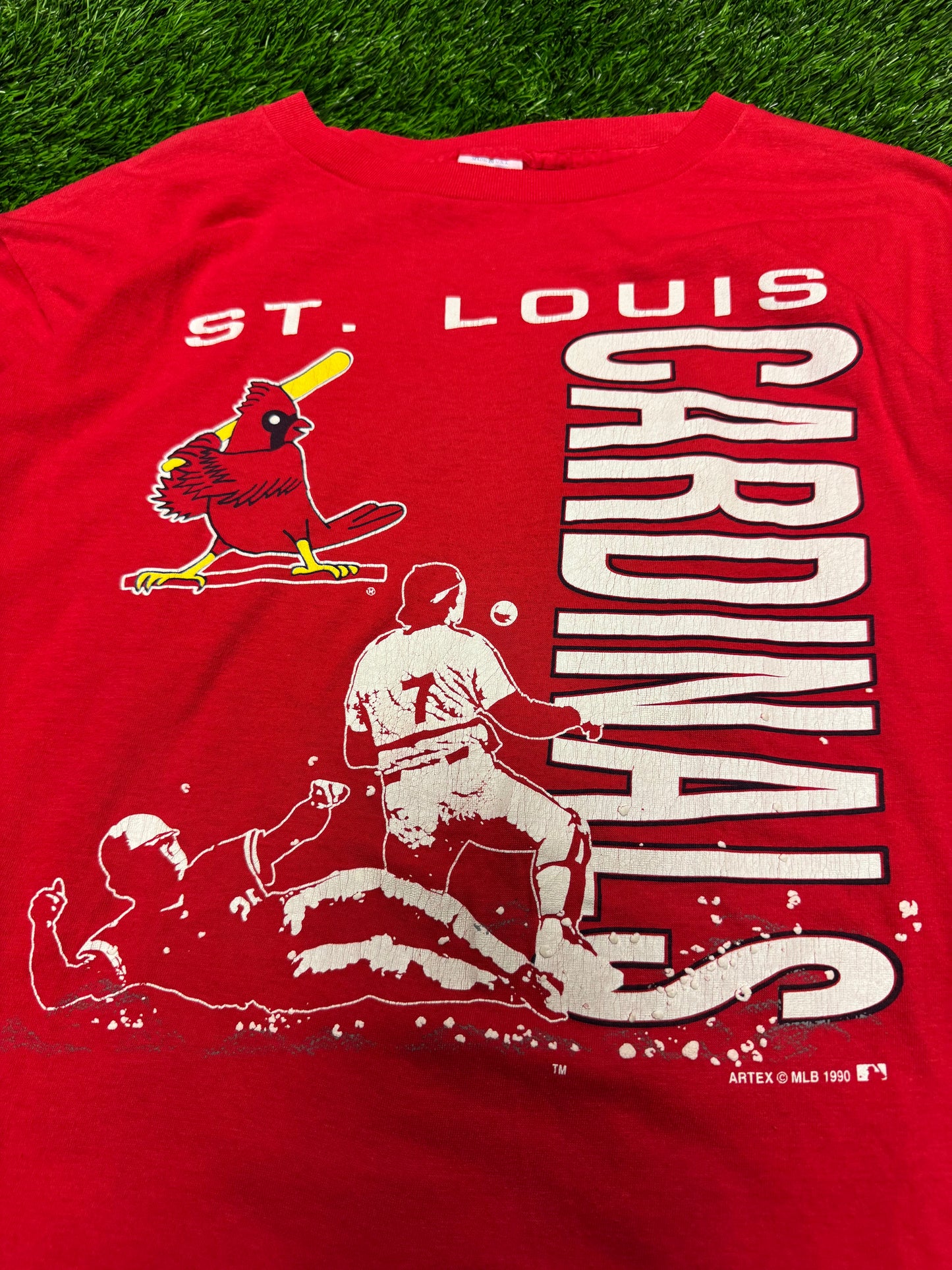 1990 St Louis Cardinals Sliding Graphic Tee (L)